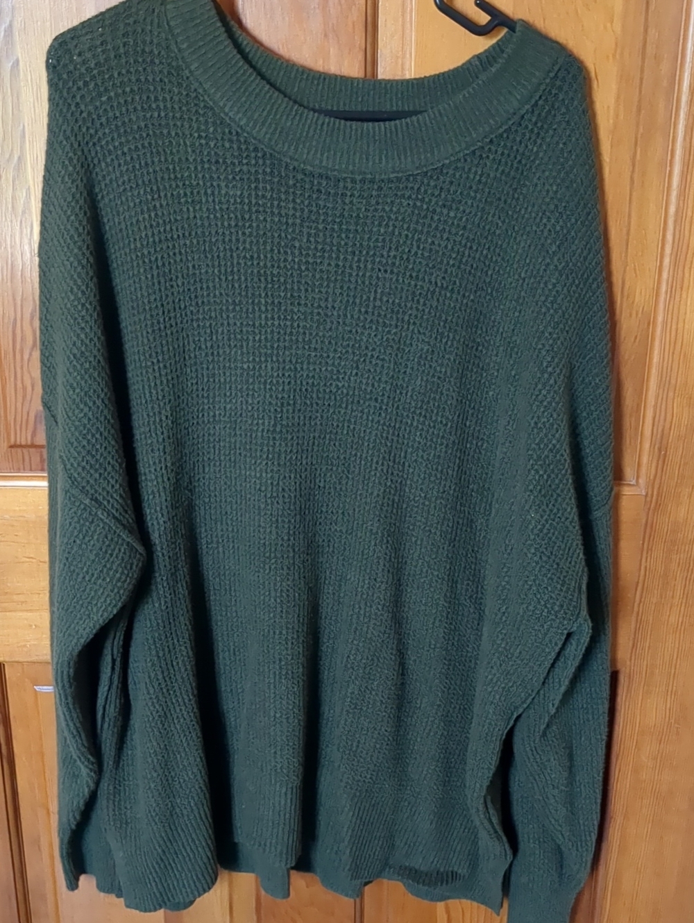 Women's Aerie Forest Green Drop Shoulder Sweater Size Large